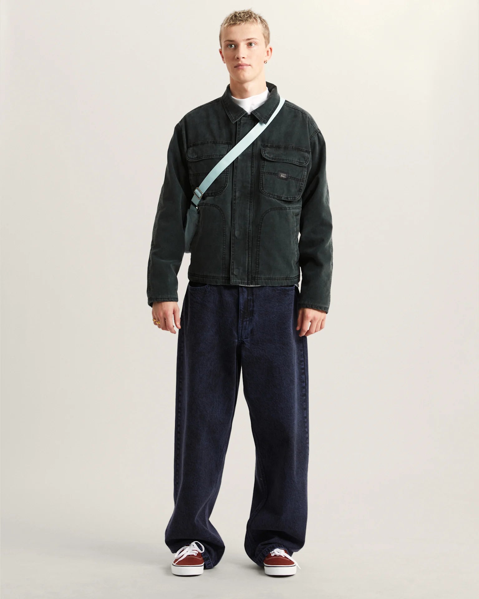 VANS Umber Pigment Canvas Jacket Black Kabát VN000T6KBLK1 - 7