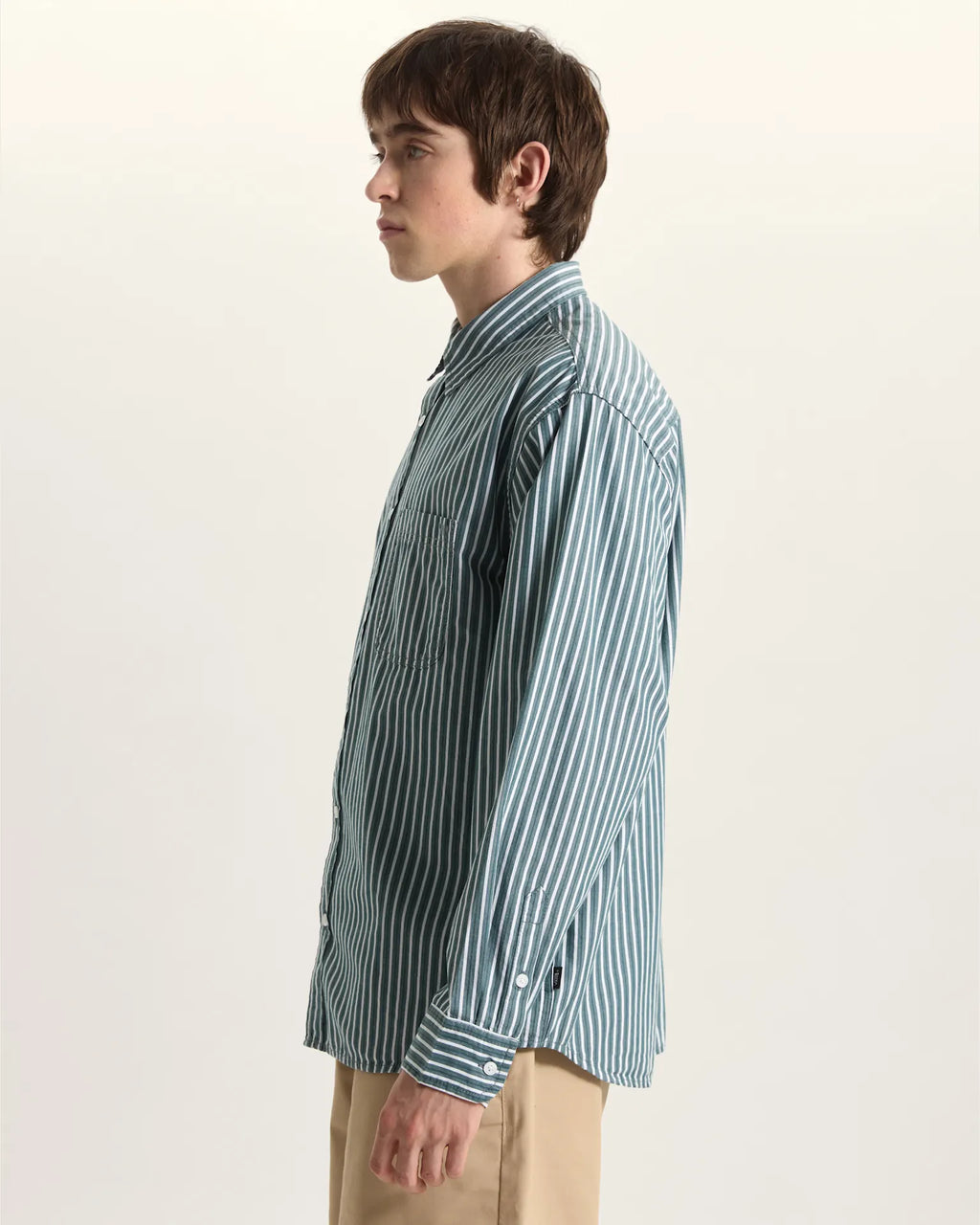 VANS Dobby Stripe LS Shirt Mystic Moss Ing VN000T76FRJ1 - 5