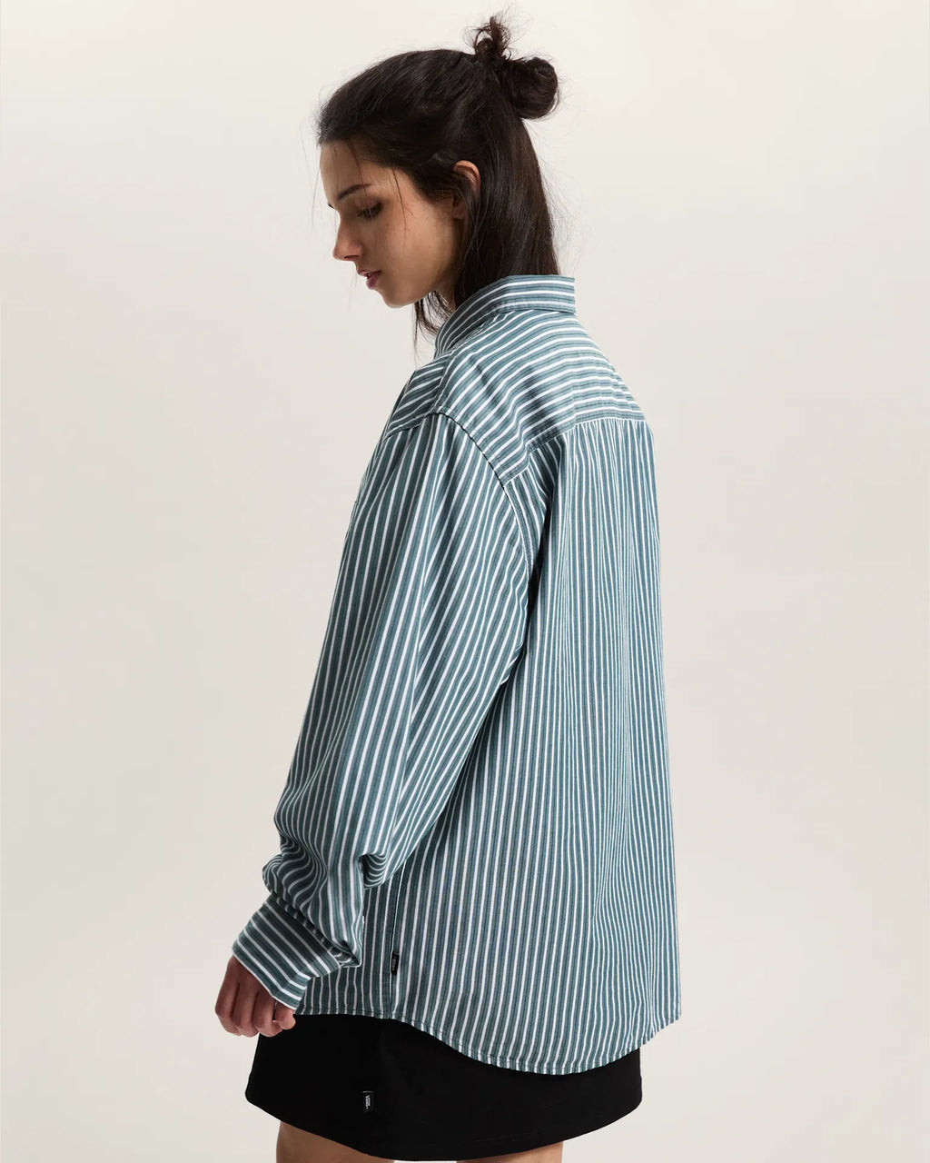 VANS Dobby Stripe LS Shirt Mystic Moss Ing VN000T76FRJ1 - 8