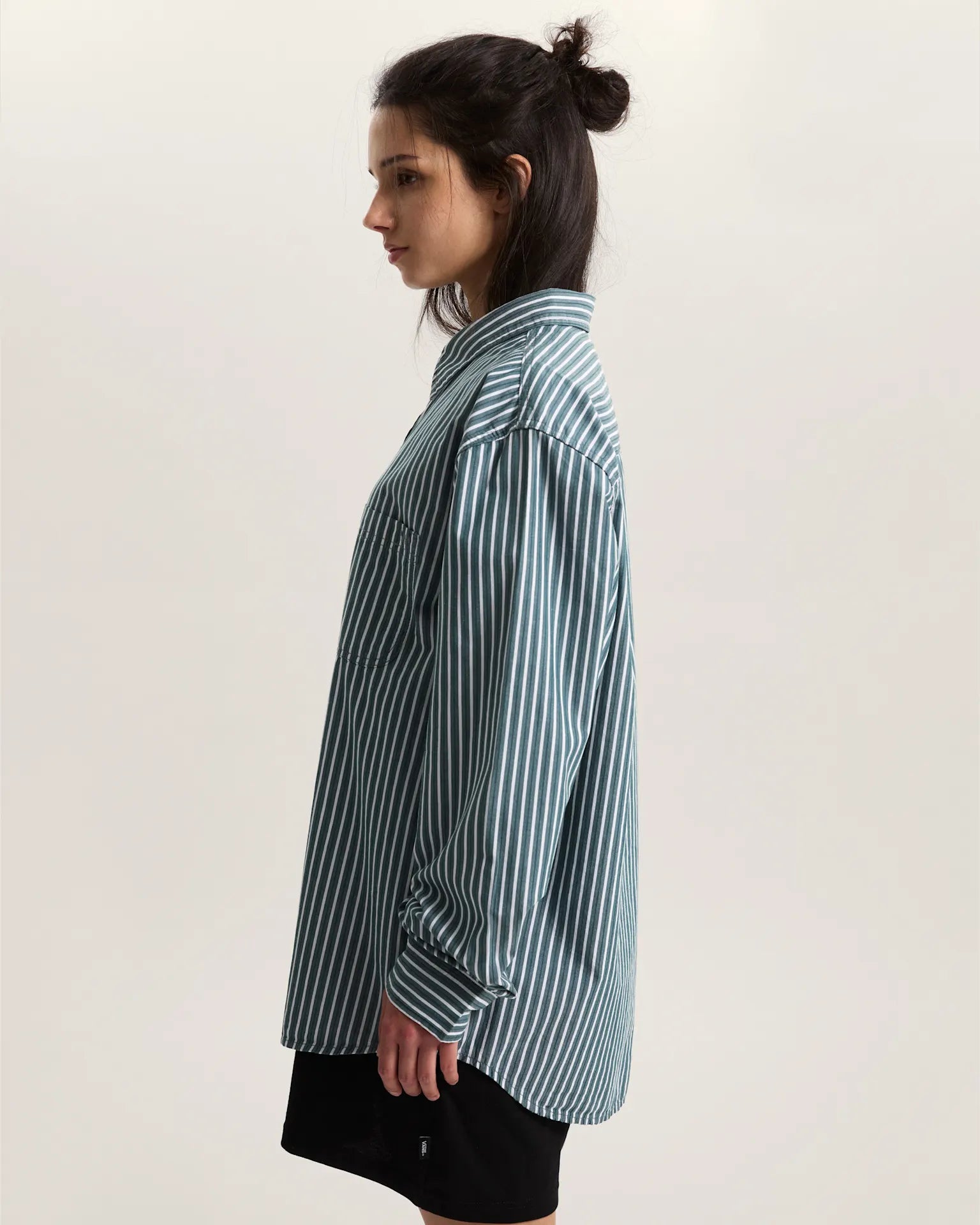 VANS Dobby Stripe LS Shirt Mystic Moss Ing VN000T76FRJ1 - 9