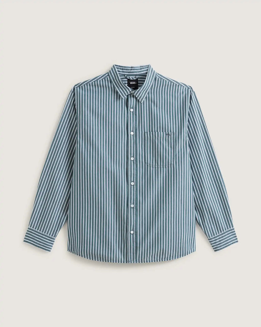 VANS Dobby Stripe LS Shirt Mystic Moss Ing VN000T76FRJ1 - 1