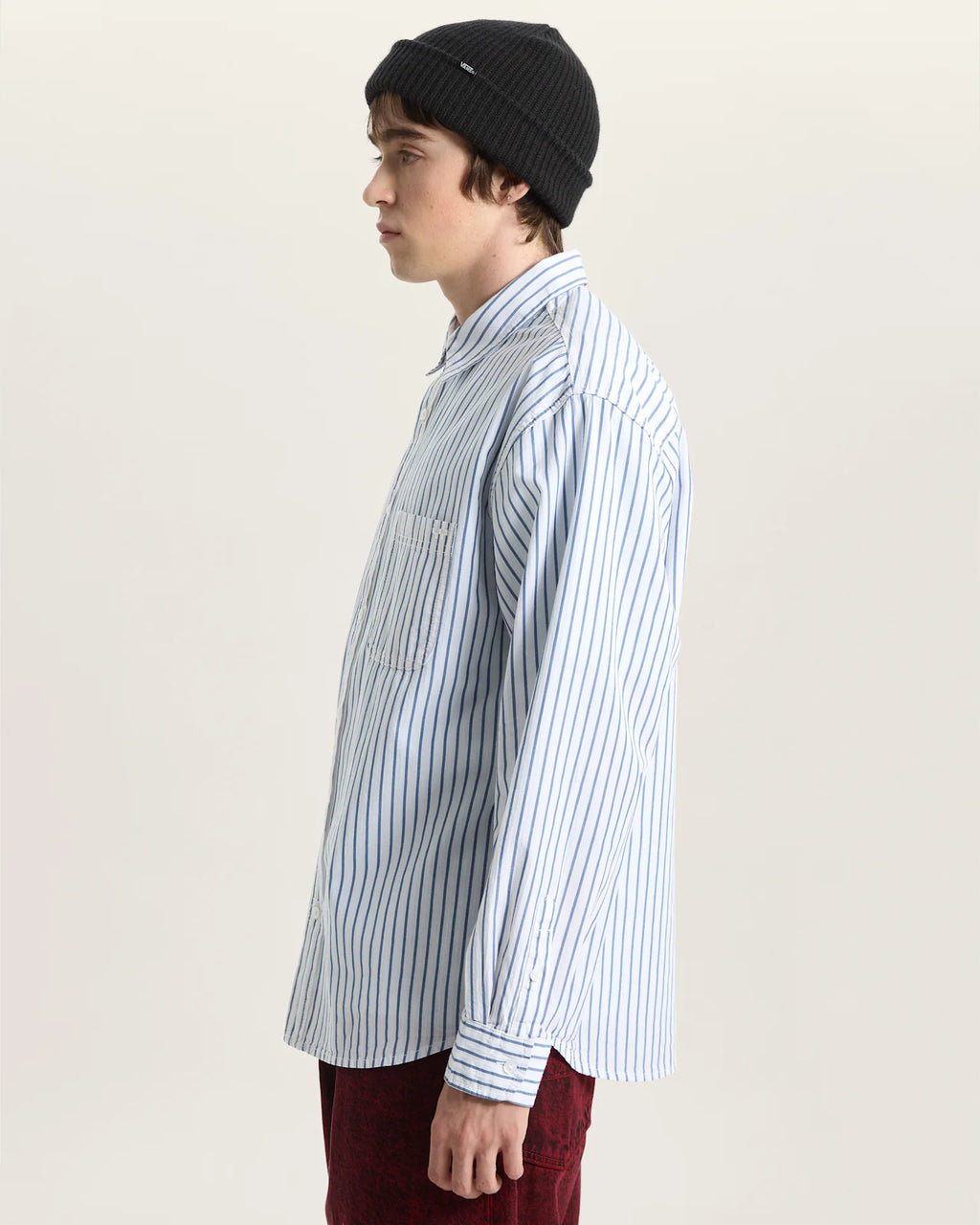 VANS Dobby Stripe LS Shirt White Ing VN000T76WHT1 - 5