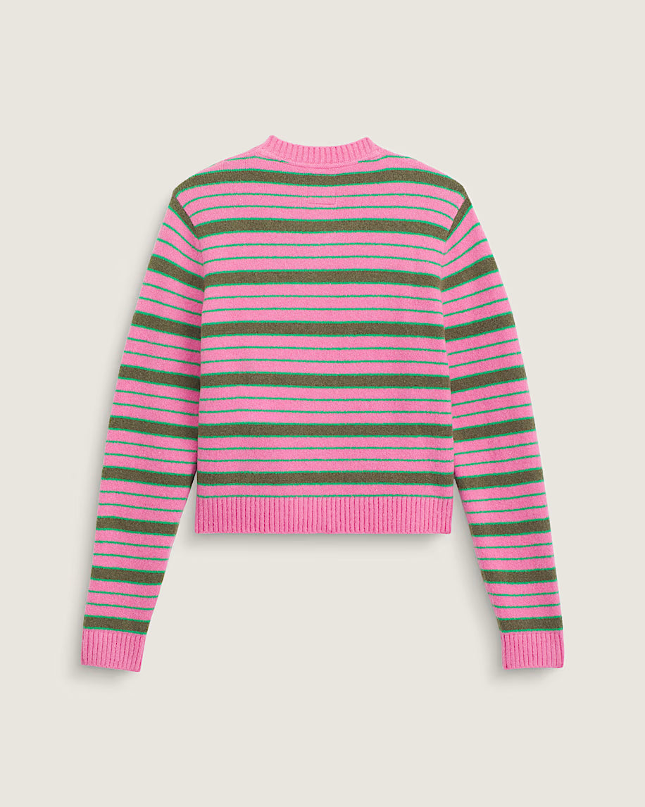 VANS Dolly Stripe Cardigan Pink Fizz Pulóver VN000T91FRQ1 - 2