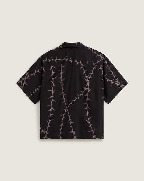 VANS Van Doren Printed Camp SS Shirt Black Ing VN000T9UBLK1 - 2