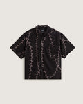 VANS Van Doren Printed Camp SS Shirt Black Ing VN000T9UBLK1 - 1