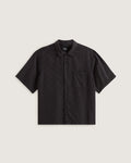 VANS Van Doren Tencel Check Camp SS Shirt Black Ing VN000TA4BLK1 - 1