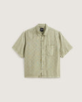 VANS Van Doren Tencel Check Camp SS Shirt Soft Sage Ing VN000TA4FSG1 - 1