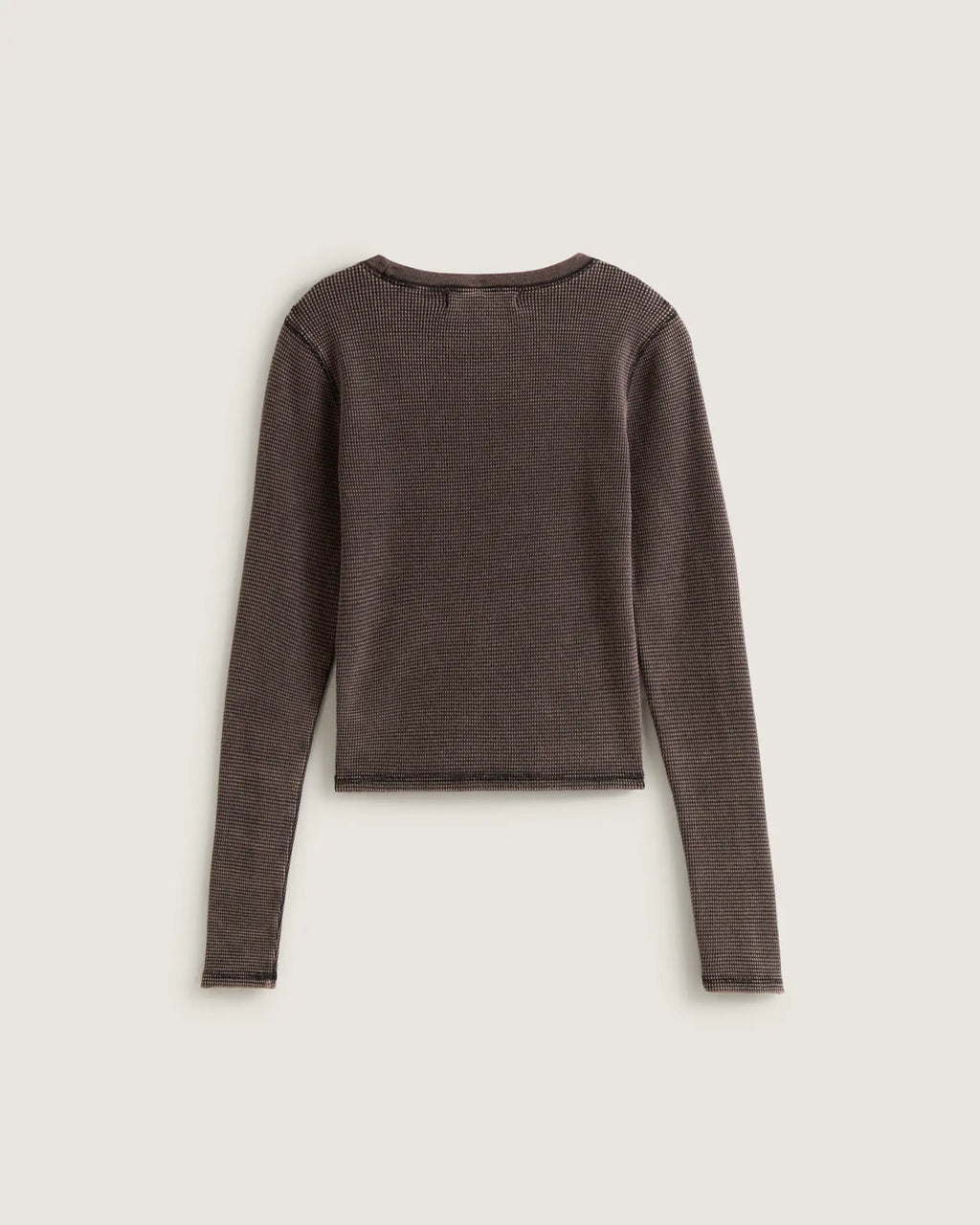 VANS Teri Waffle Long Sleeve Black Póló VN000TBQBLK1 - 2