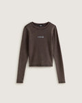 VANS Teri Waffle Long Sleeve Black Póló VN000TBQBLK1 - 1