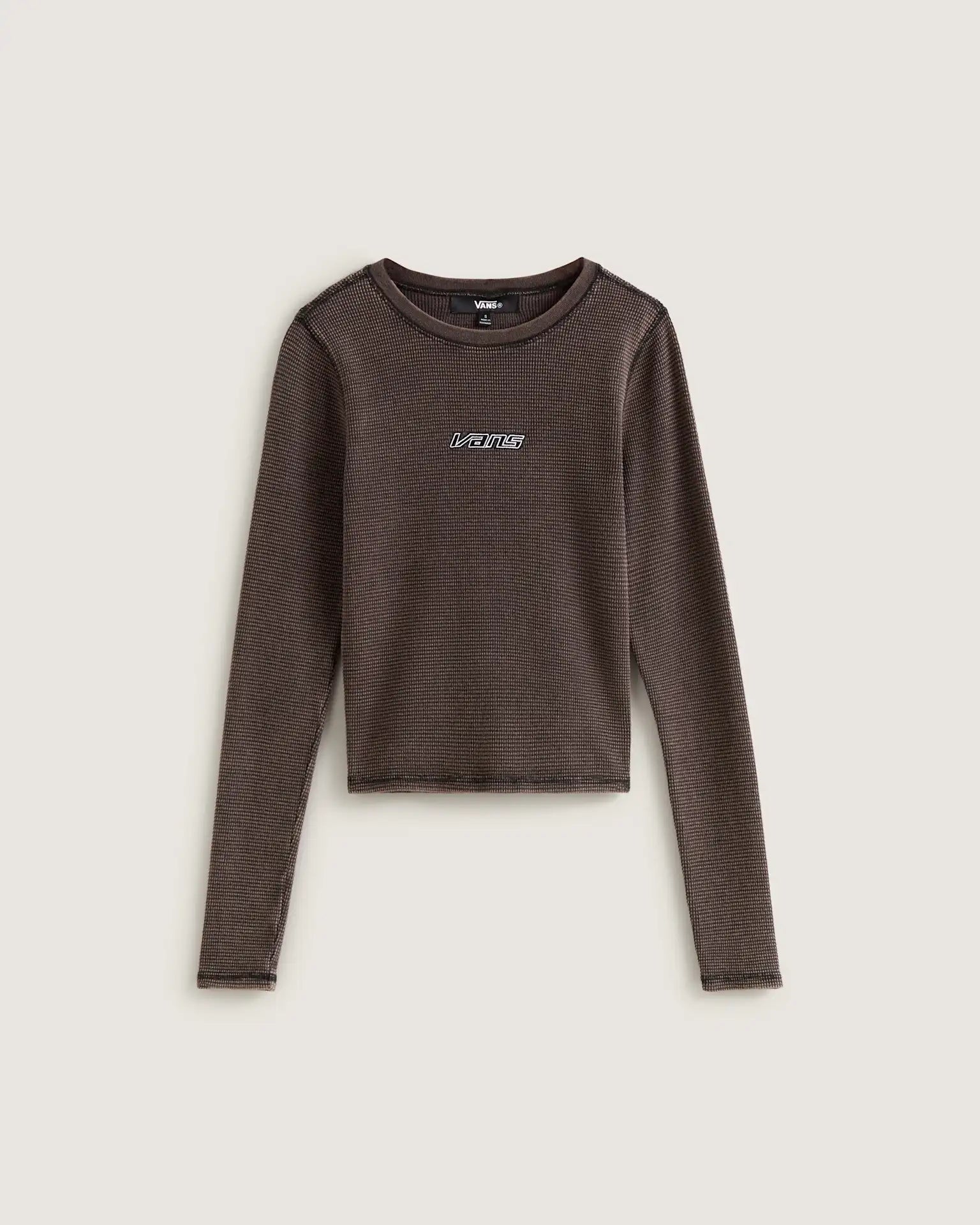 VANS Teri Waffle Long Sleeve Black Póló VN000TBQBLK1 - 1