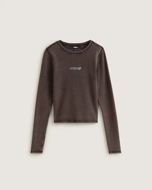 VANS Teri Waffle Long Sleeve Black Póló VN000TBQBLK1 - 1
