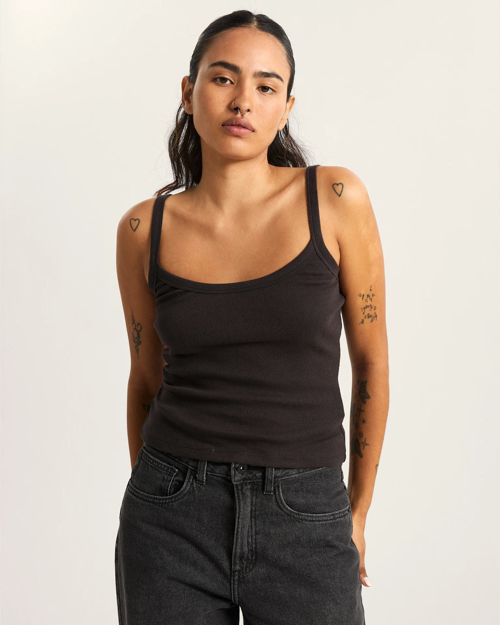VANS Kiki Cami Tank Black Trikó VN000TBRBLK1 - 3