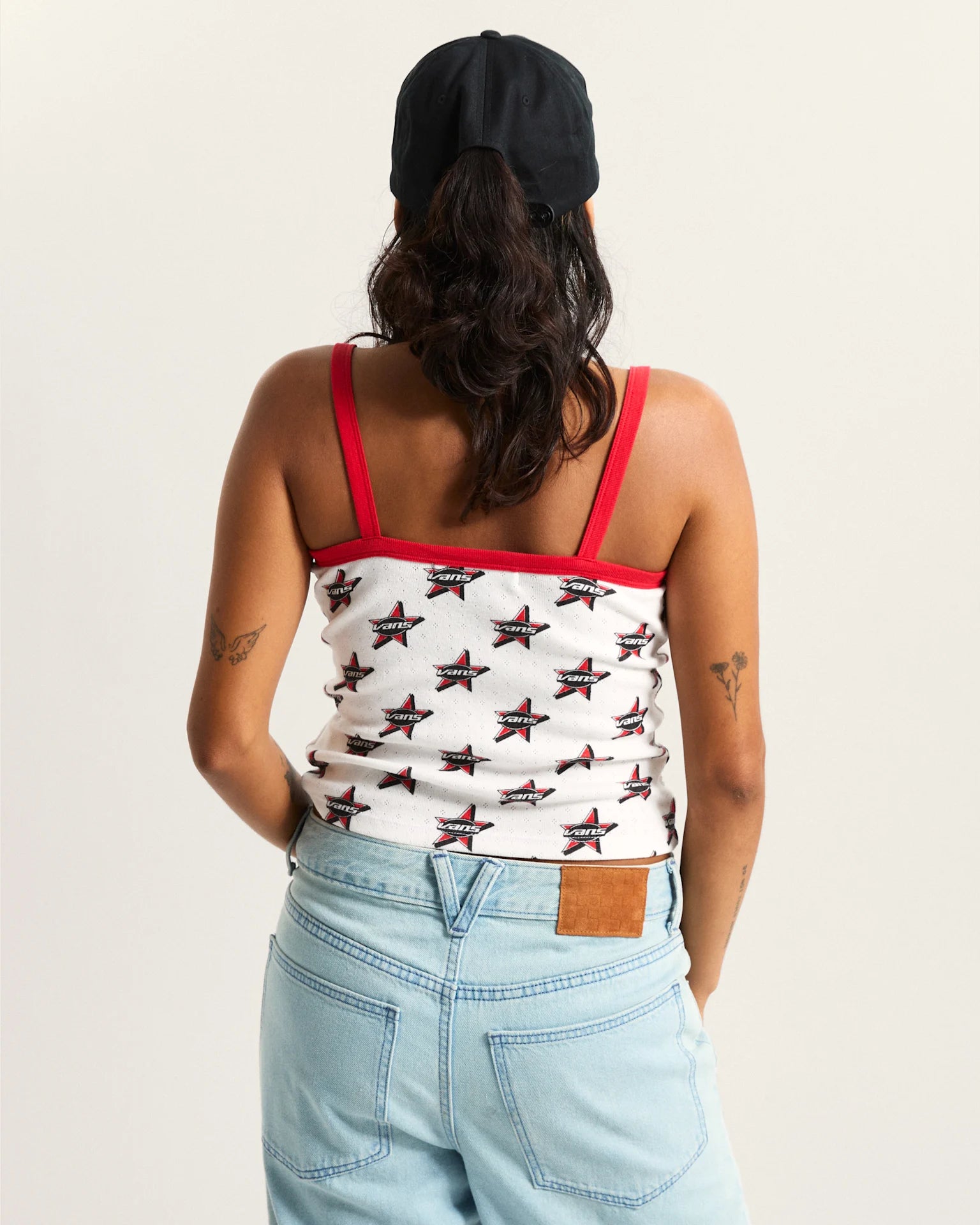 VANS Kiki Cami Tank RACING RED Trikó VN000TBRIZQ1 - 4