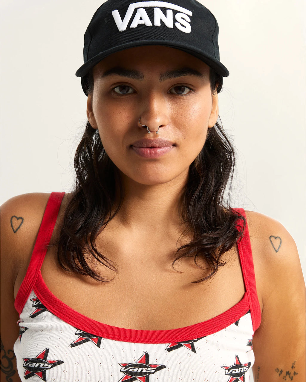 VANS Kiki Cami Tank RACING RED Trikó VN000TBRIZQ1 - 6