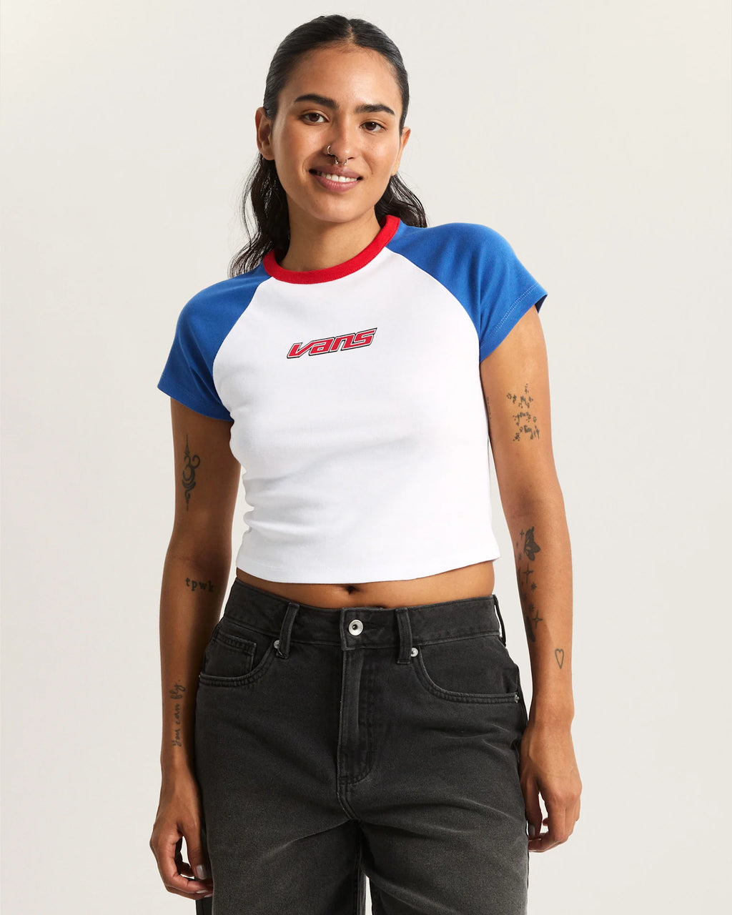 VANS Clare Baby Tee True Blue Póló VN000TBS7WM1 - 3