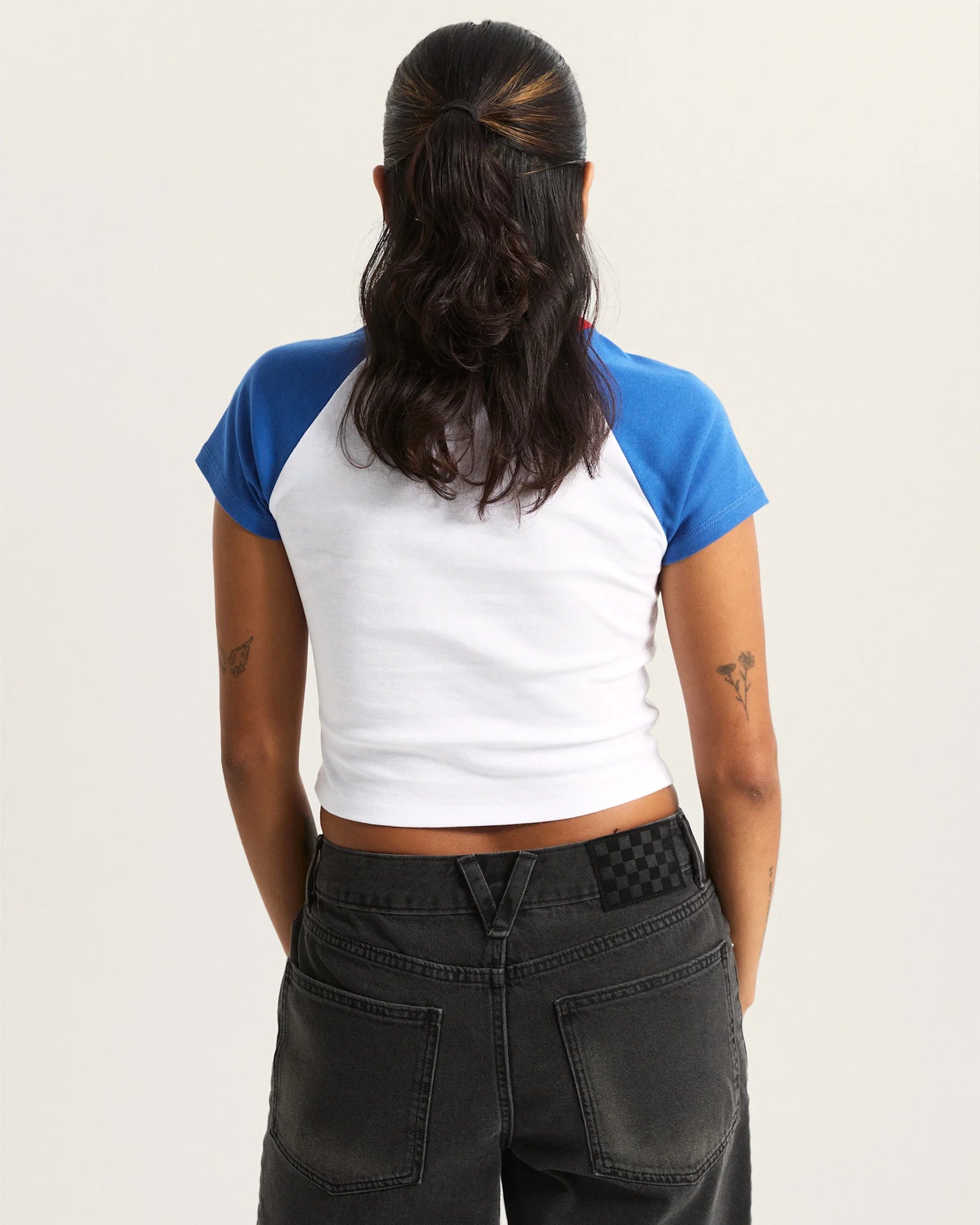 VANS Clare Baby Tee True Blue Póló VN000TBS7WM1 - 4