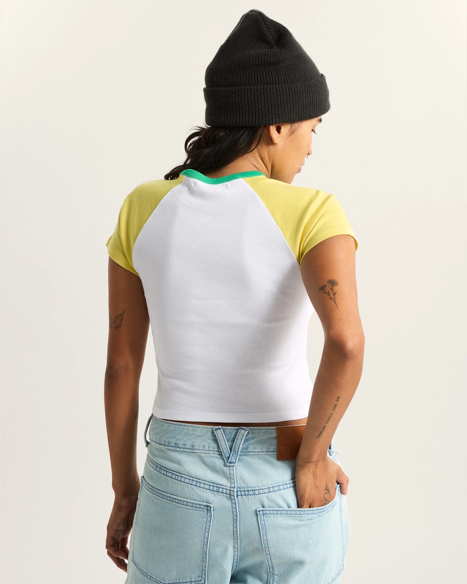 VANS Clare Baby Tee Space Yellow Póló VN000TBSFSH1 - 4