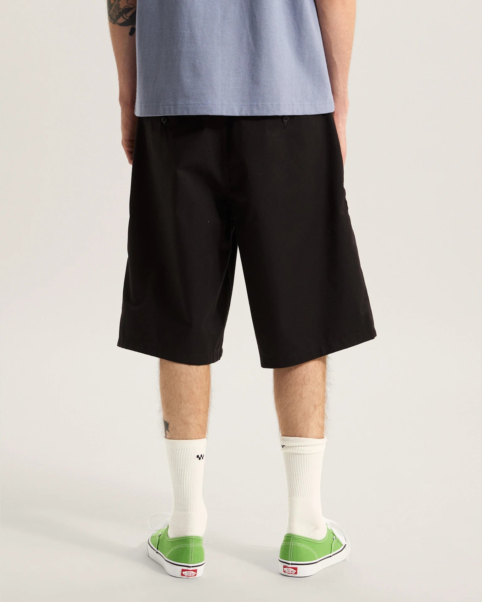 VANS Authentic Chino Loose Shorts Black Rövidnadrág VN000TCWBLK1 - 4