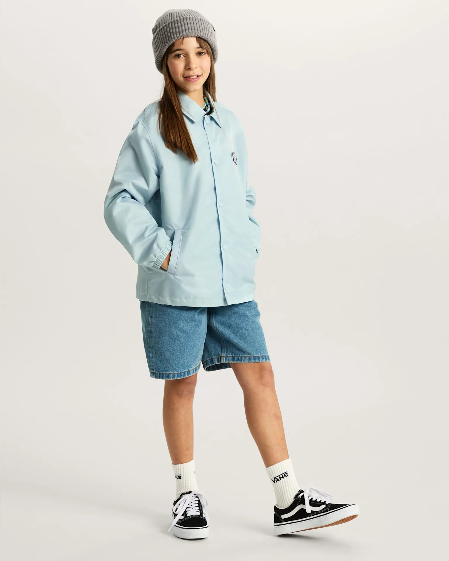 VANS New Torrey Coaches Jacket Dawn Mist Kabát VN000TECFOA1 - 9