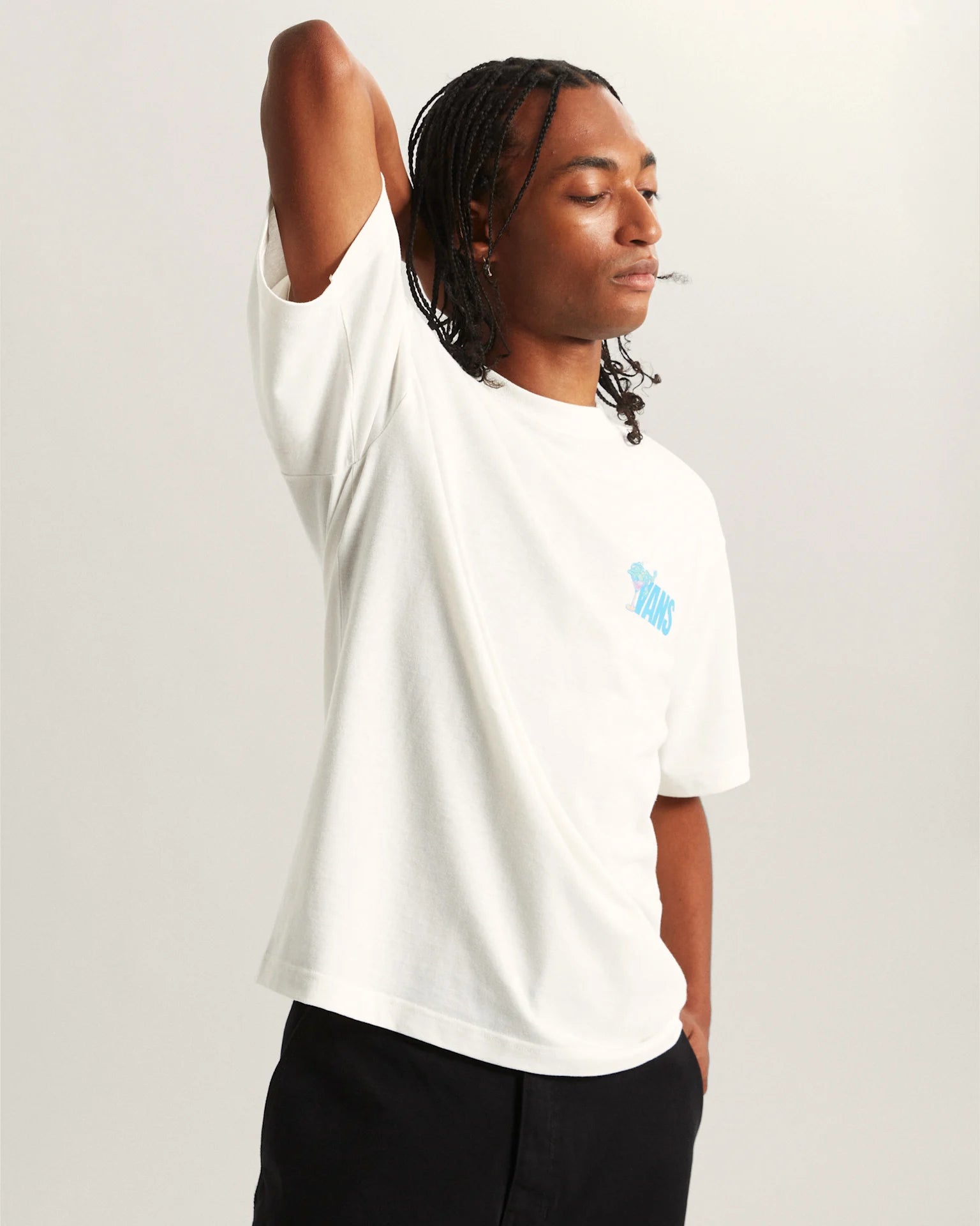 VANS Bar Hopper SS Tee EGRET Póló VN000TQPC9F1 - 3