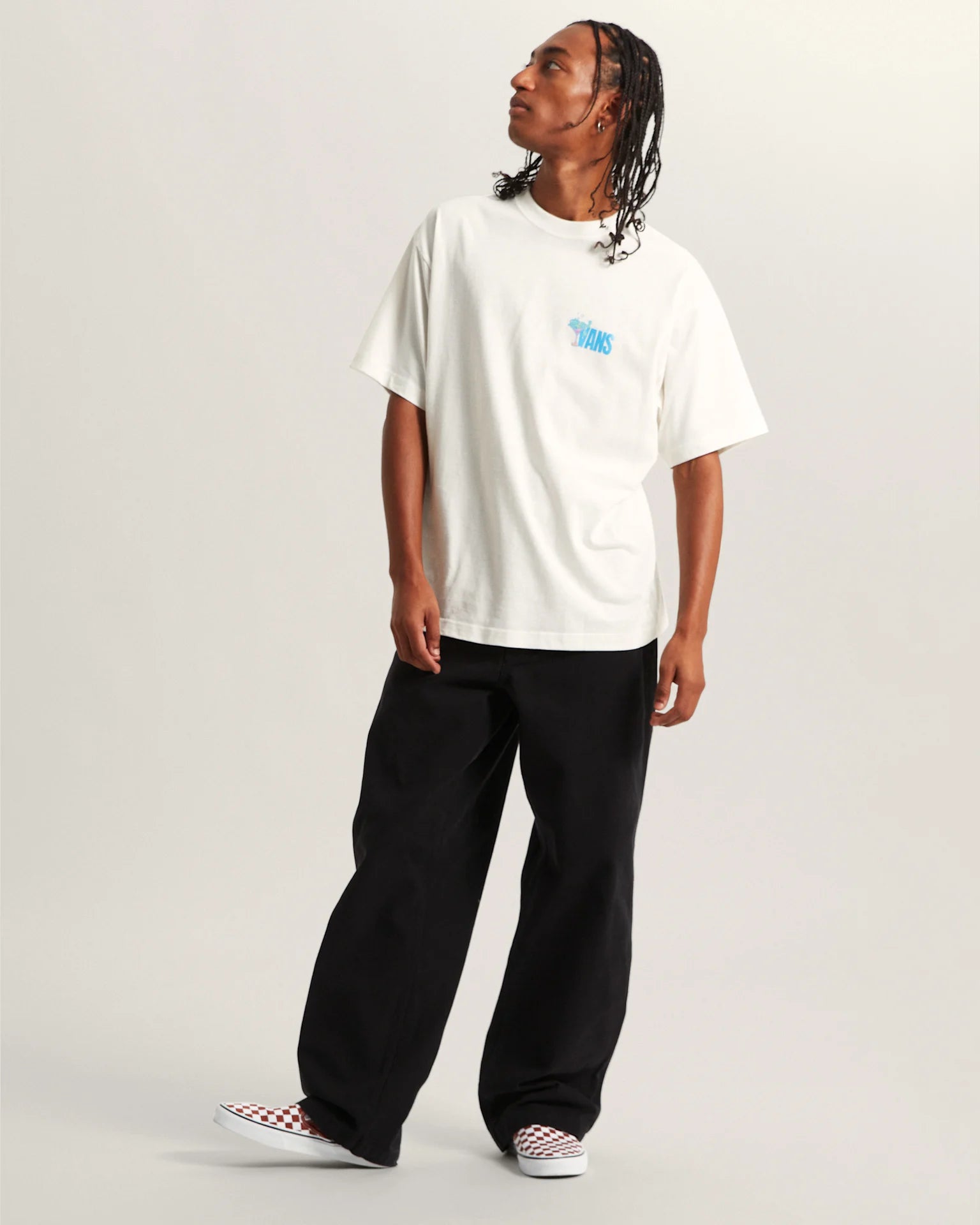 VANS Bar Hopper SS Tee EGRET Póló VN000TQPC9F1 - 5