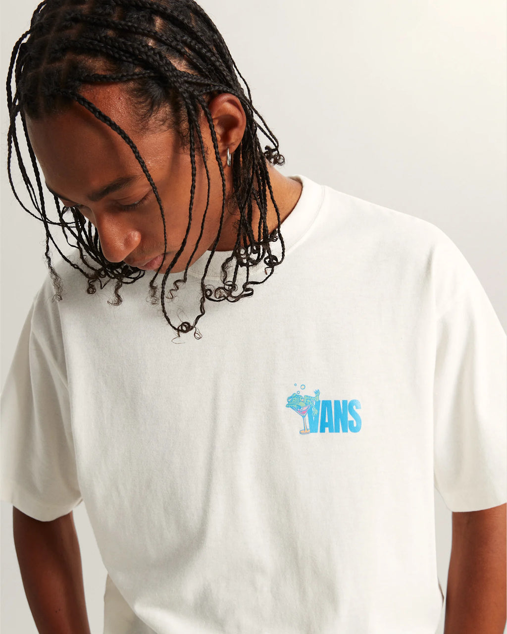VANS Bar Hopper SS Tee EGRET Póló VN000TQPC9F1 - 6