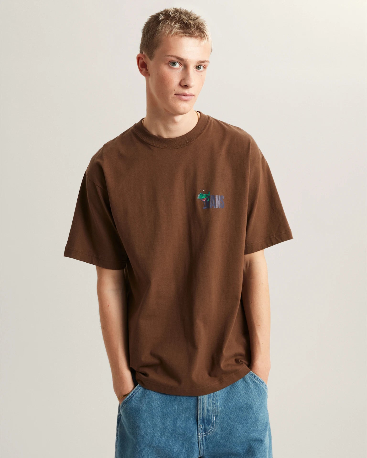 VANS Bar Hopper SS Tee Vintage Cocoa Póló VN000TQPFST1 - 3