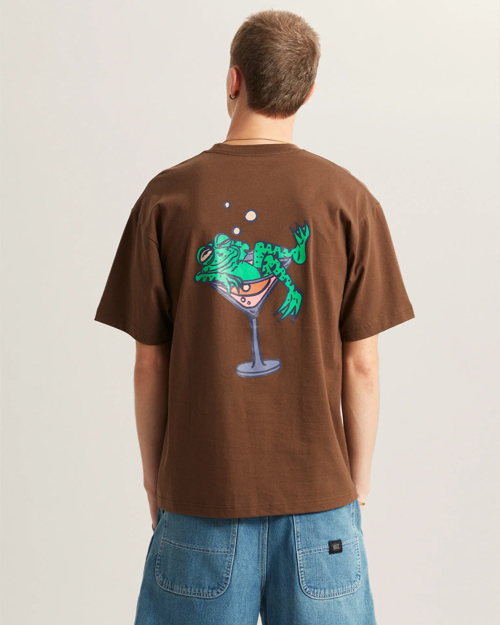 VANS Bar Hopper SS Tee Vintage Cocoa Póló VN000TQPFST1 - 4