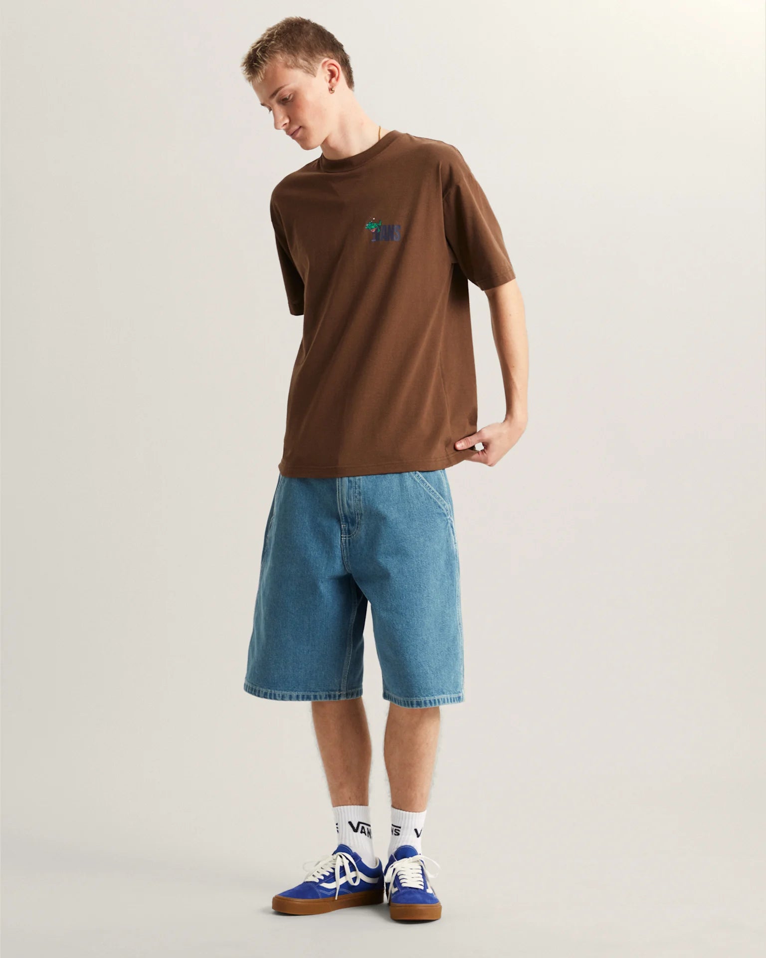 VANS Bar Hopper SS Tee Vintage Cocoa Póló VN000TQPFST1 - 5