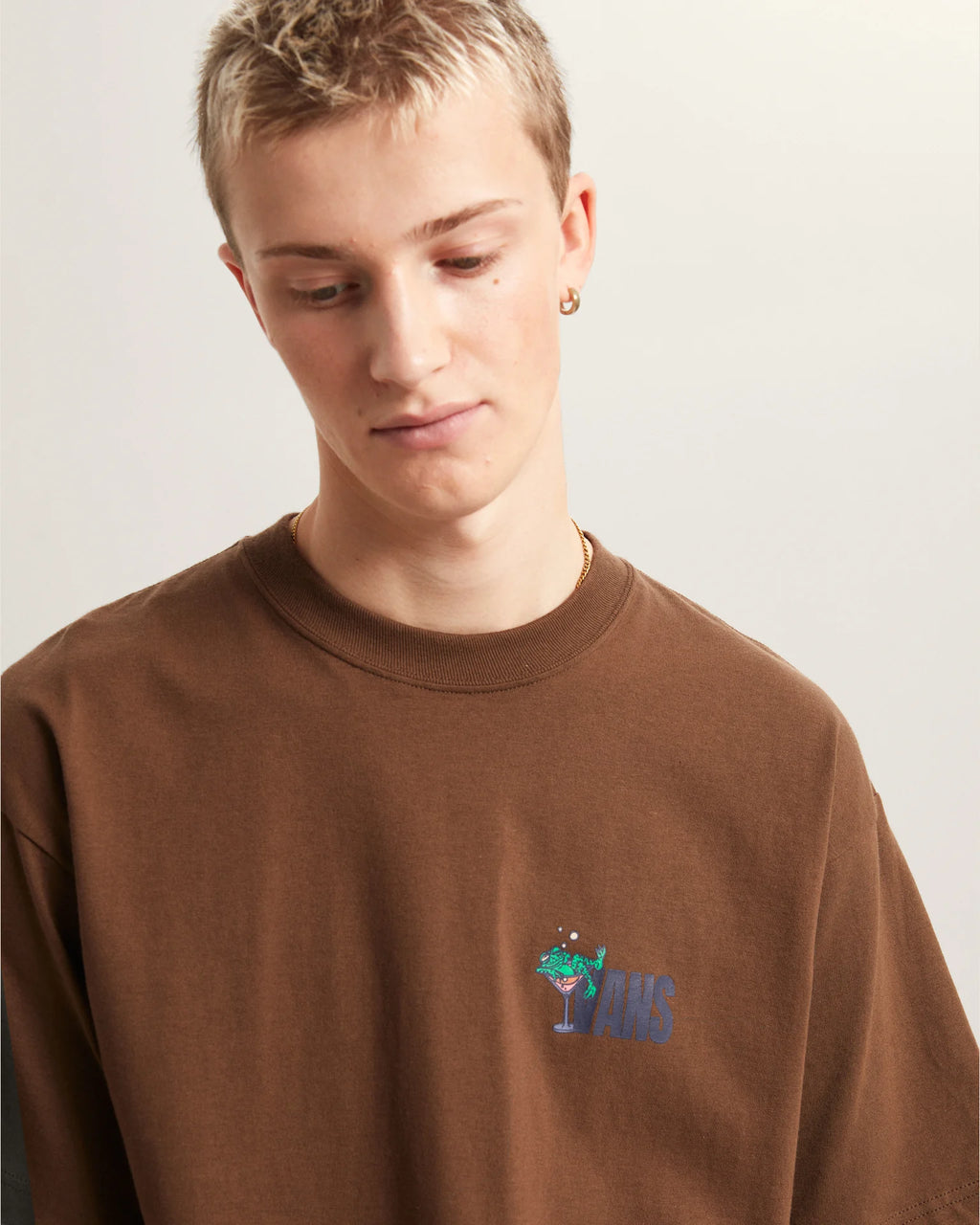 VANS Bar Hopper SS Tee Vintage Cocoa Póló VN000TQPFST1 - 6