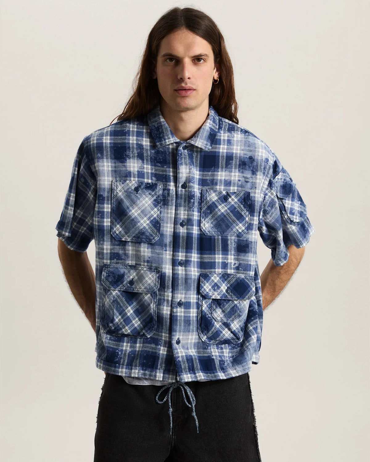 Vans OTW x TDC Double Layered Shacket Deep Indigo Textil VN000TSCFOB1 - 7