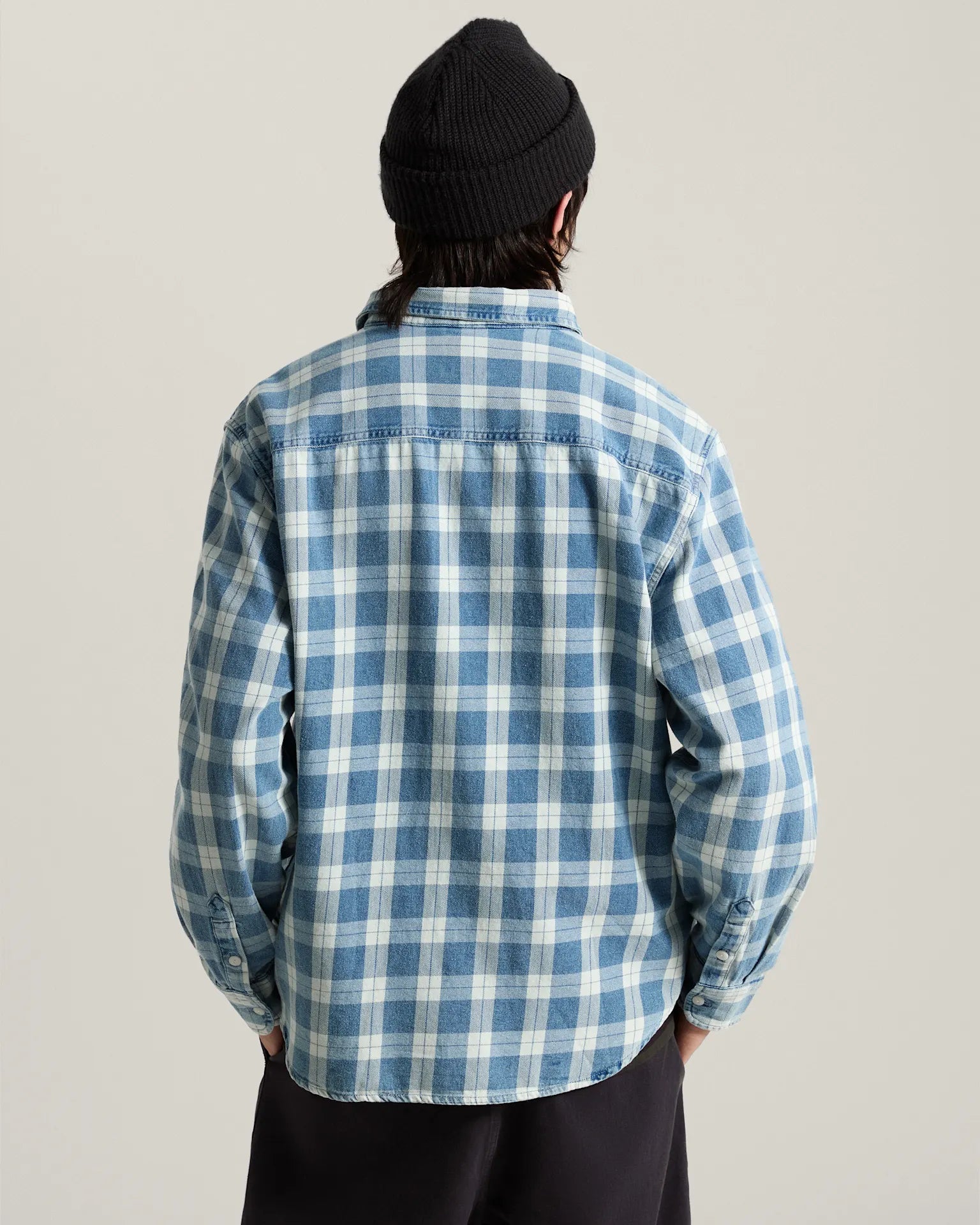 Vans Lawson Vintage Indigo LS Shirt Bleach Indigo Textil VN000U56HEC1 - 4