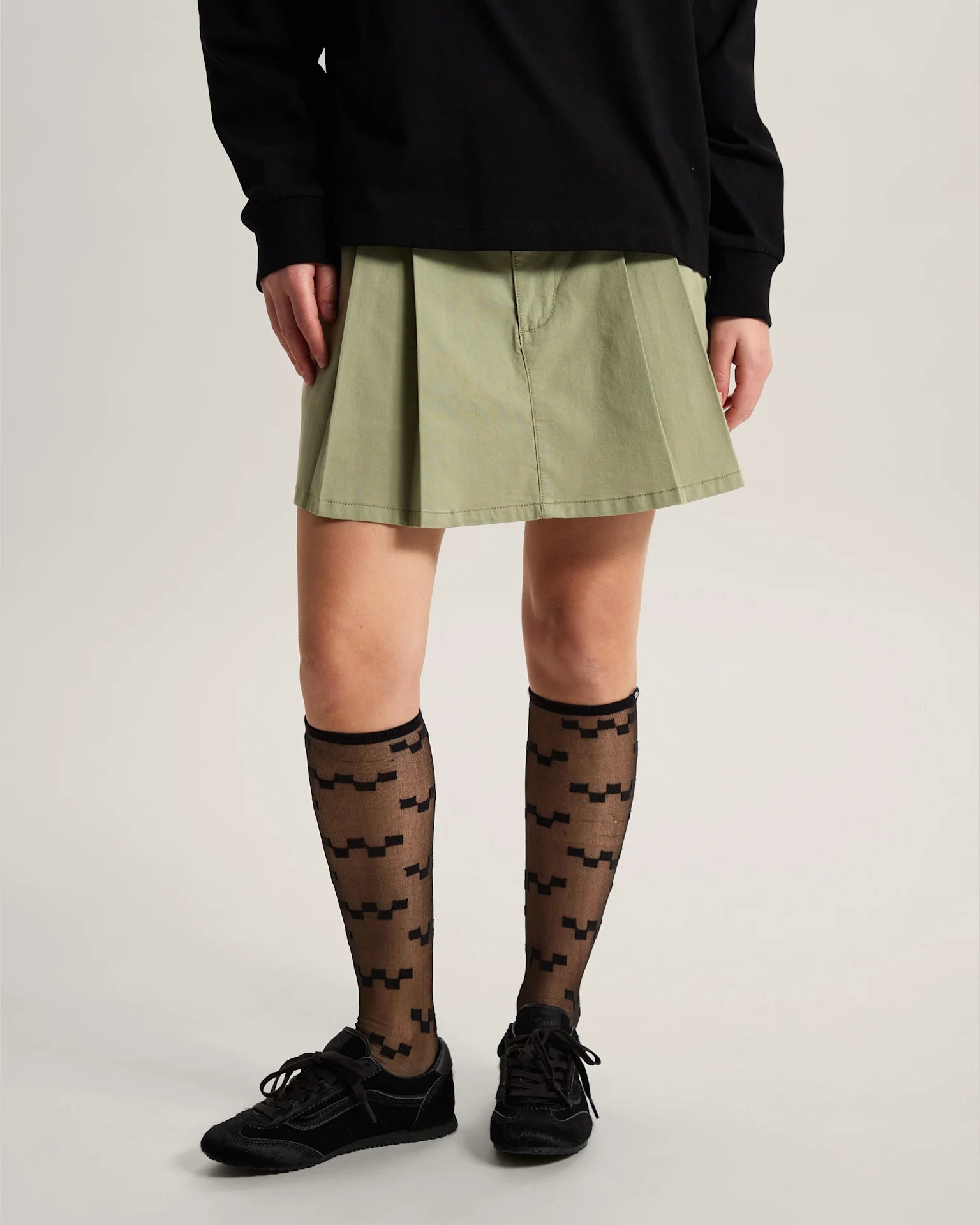 VANS Authentic Chino Mini Skirt Soft Sage Szoknya VN000VFNFSG1 - 3