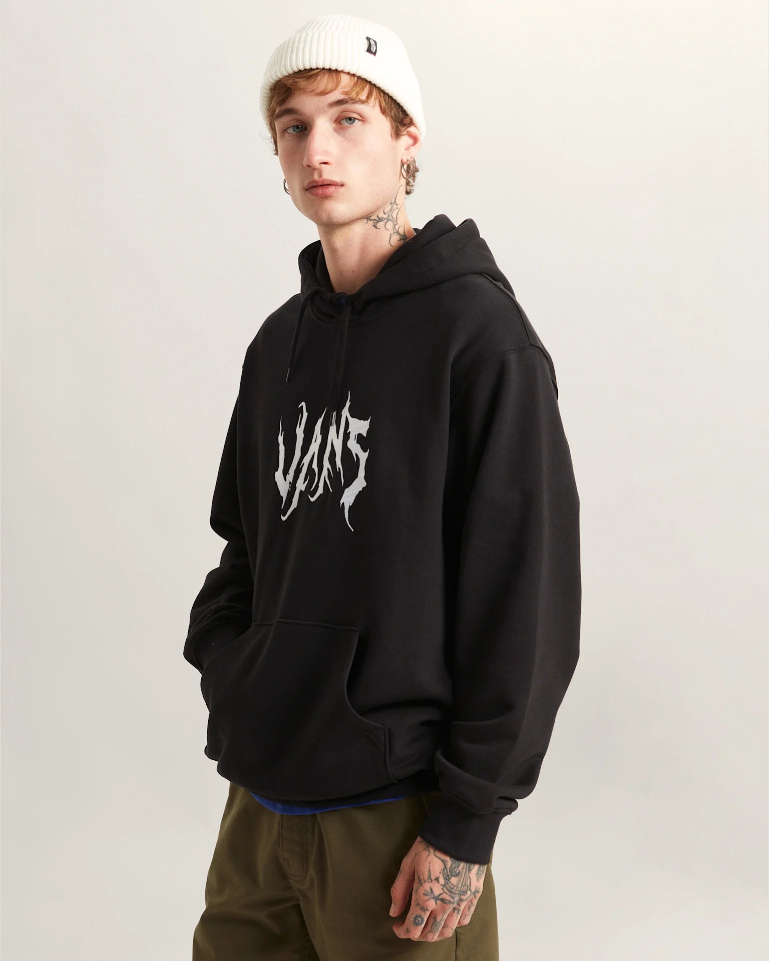 VANS THEY ARE JUST SHOES LOOSE PO Black Pulóver VN000VY3BLK1 - 3