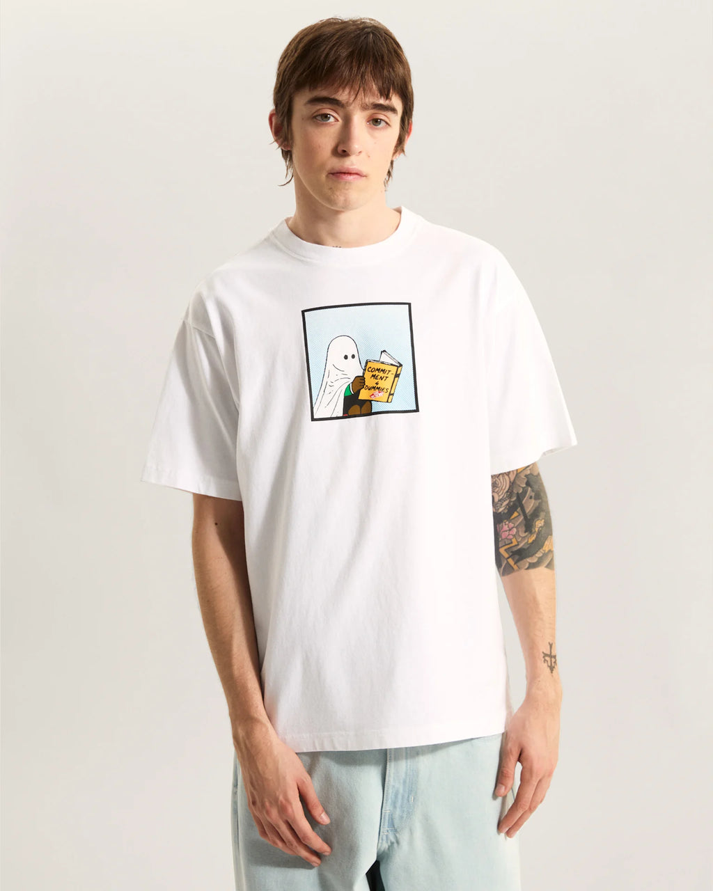 VANS COMMITMENT 4 DUMMIES LOOSE SS TEE White Póló VN000VY5WHT1 - 3