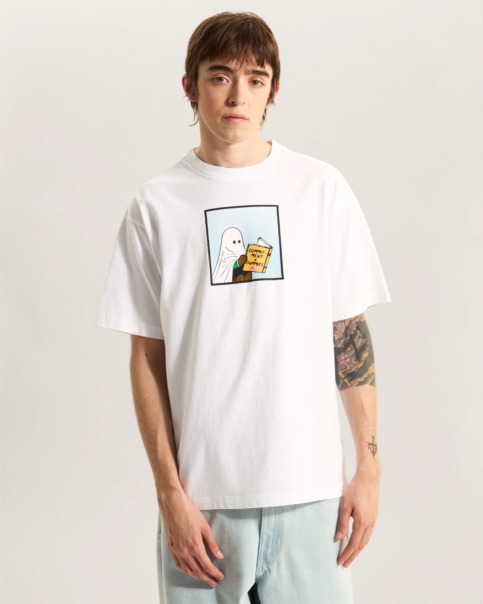 VANS COMMITMENT 4 DUMMIES LOOSE SS TEE White Póló VN000VY5WHT1 - 3