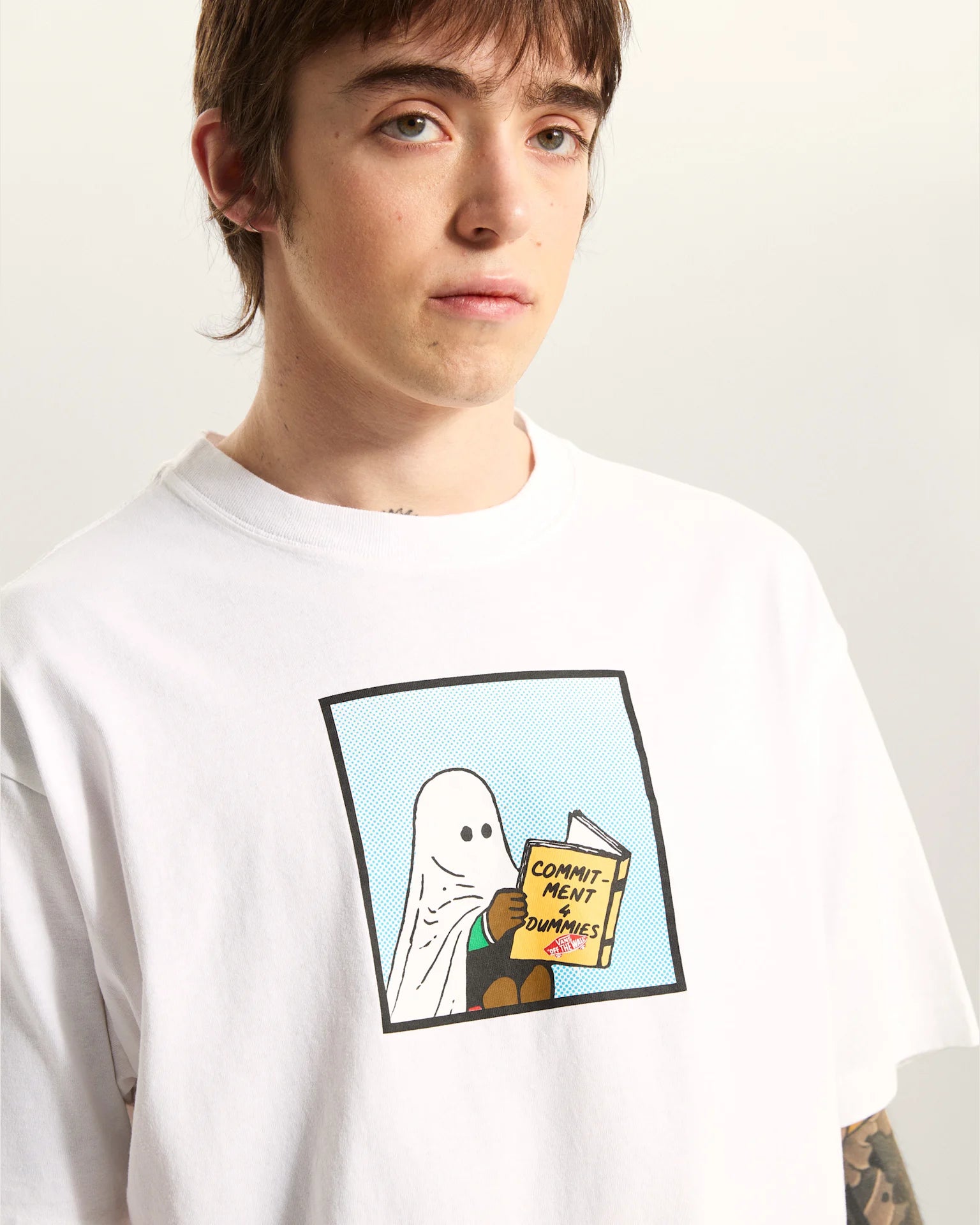 VANS COMMITMENT 4 DUMMIES LOOSE SS TEE White Póló VN000VY5WHT1 - 6