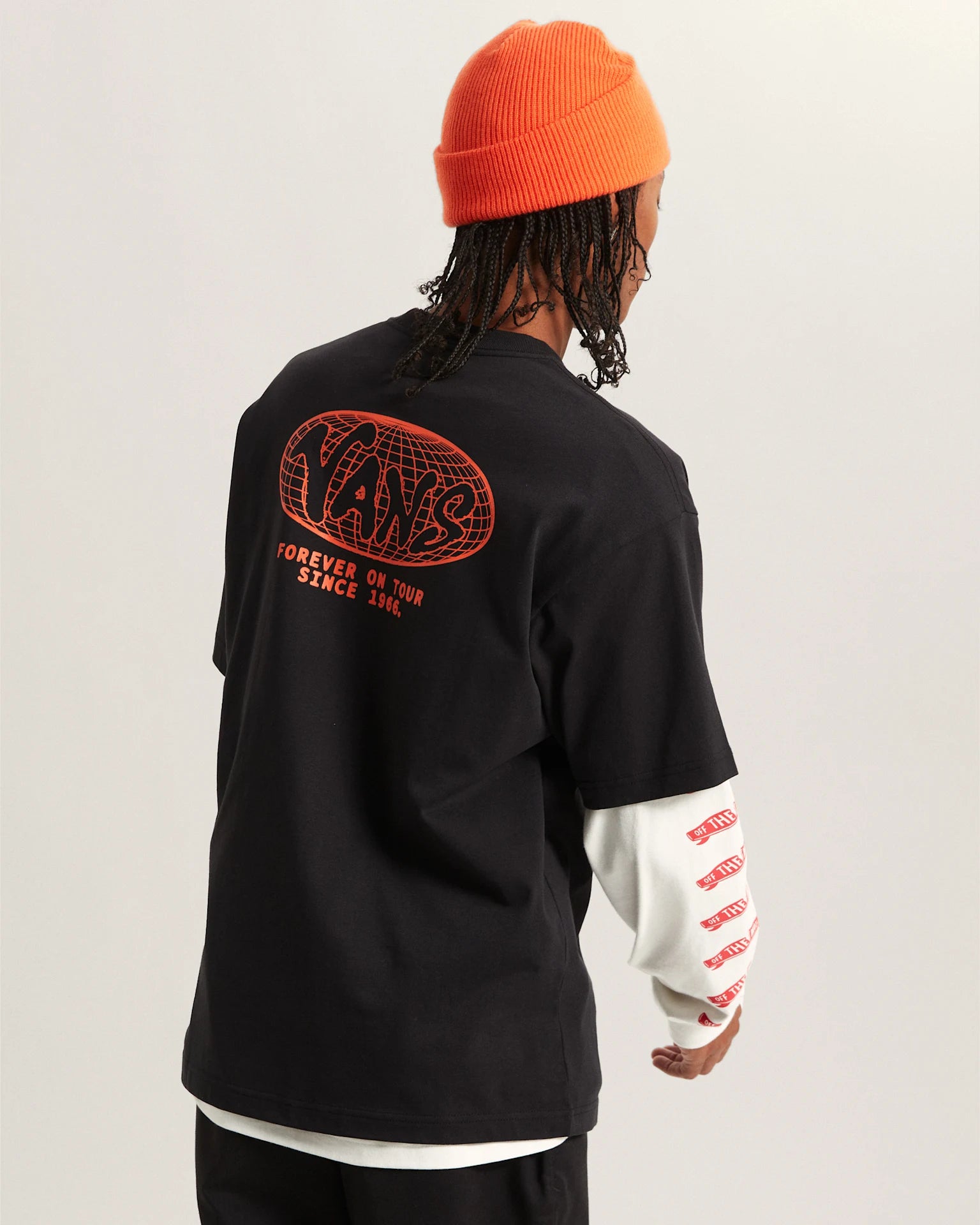 VANS WORLD TOUR LOOSE SS TEE Black Póló VN000VY8BLK1 - 4