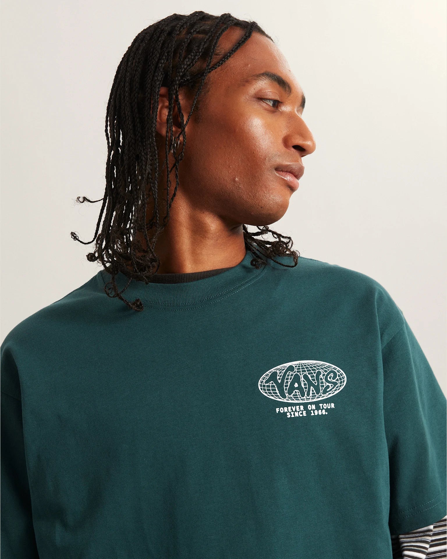 VANS WORLD TOUR LOOSE SS TEE Mystic Moss Póló VN000VY8FRJ1 - 6