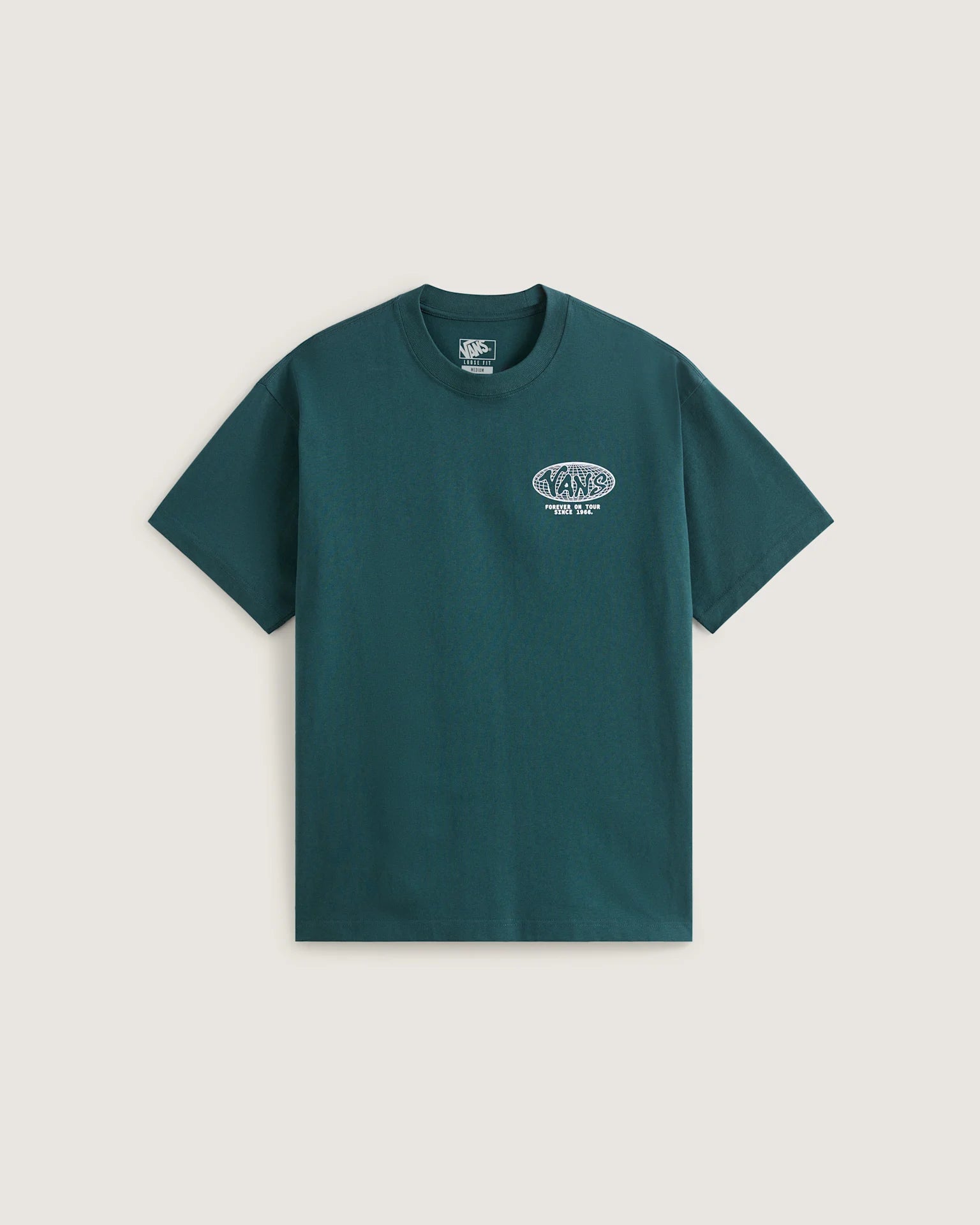 VANS WORLD TOUR LOOSE SS TEE Mystic Moss Póló VN000VY8FRJ1 - 1