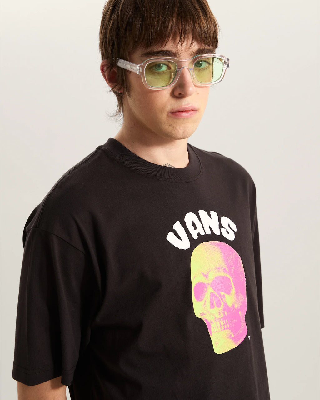 VANS BONE HEAD LOOSE SS TEE Black Póló VN000VYWBLK1 - 6