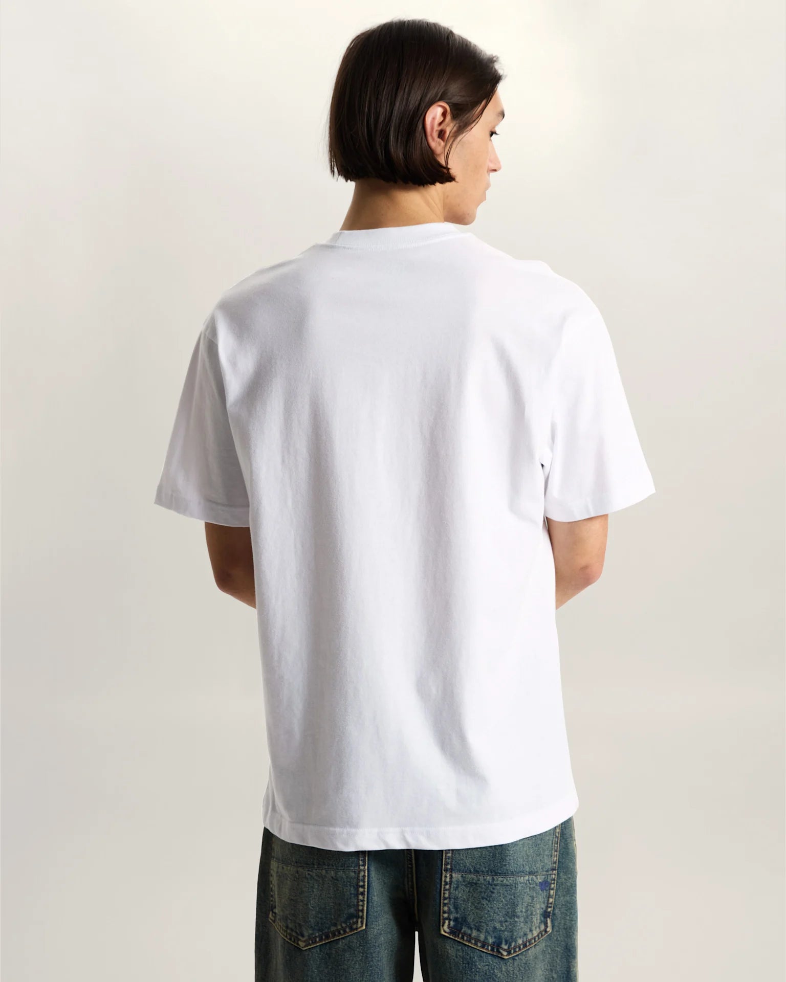VANS BONE HEAD LOOSE SS TEE White Póló VN000VYWWHT1 - 4