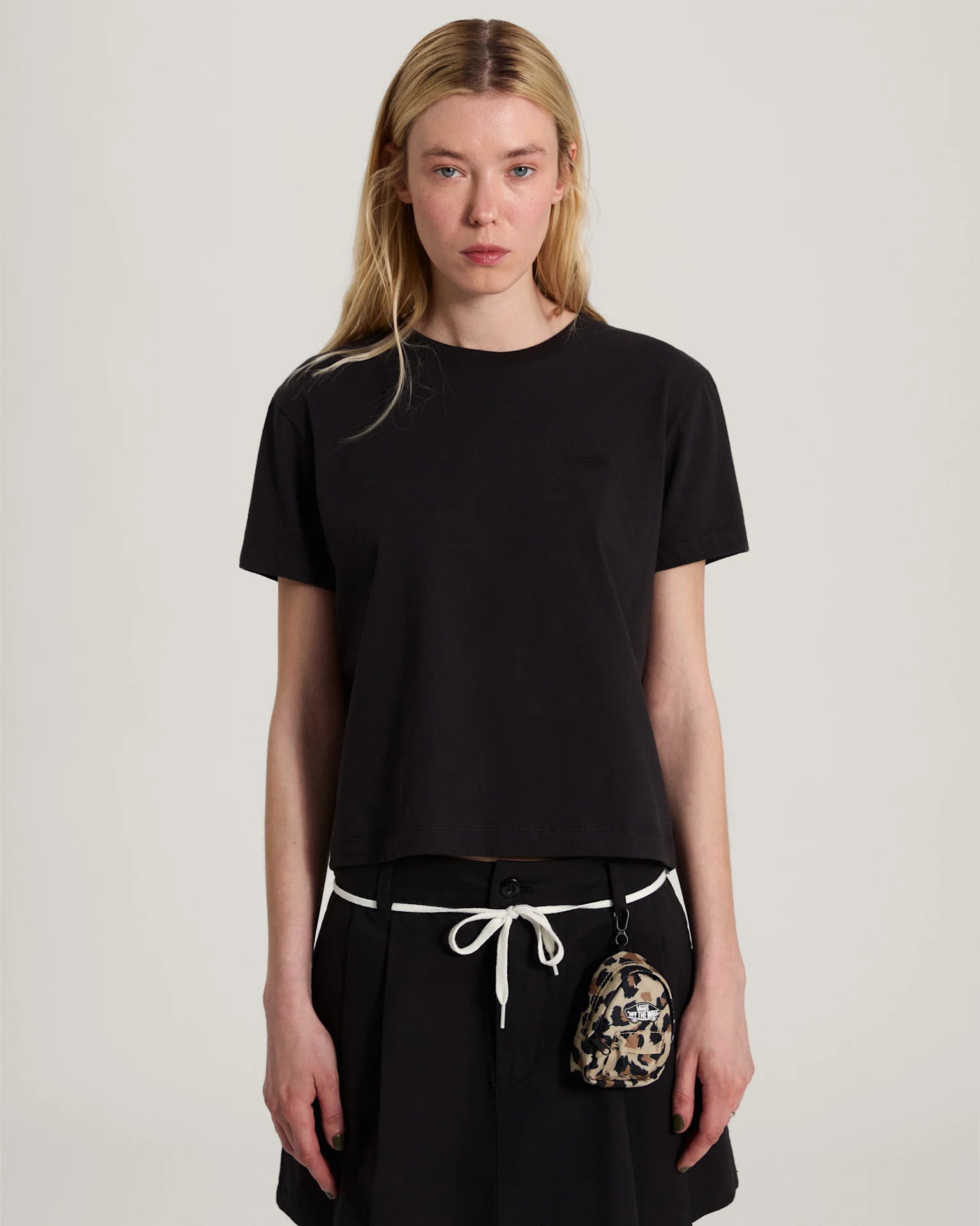 Vans Salton Crew SS Tee Black Textil VN000W17BLK1 - 3