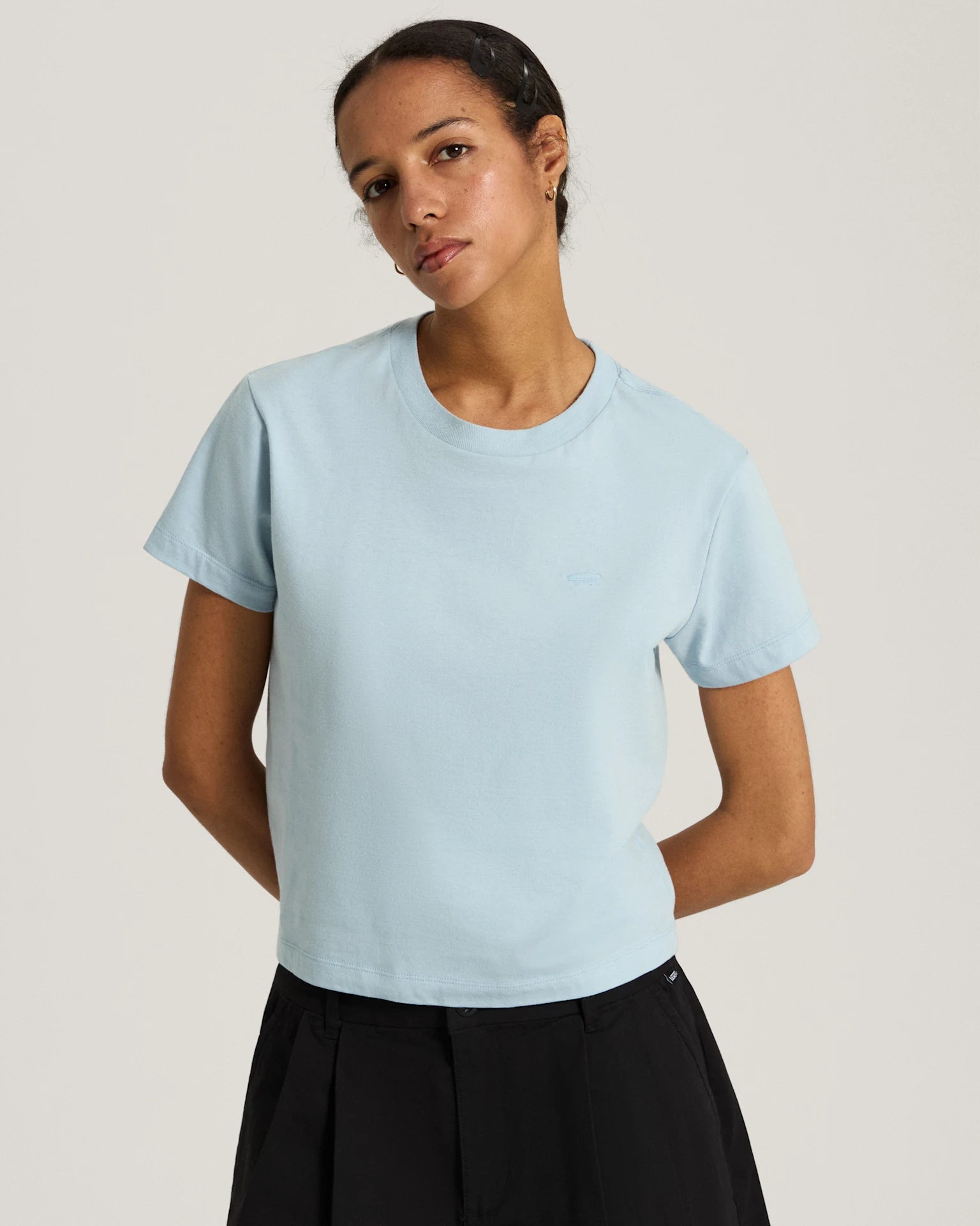 Vans Salton Crew SS Tee Soft Slate Textil VN000W17H901 - 3