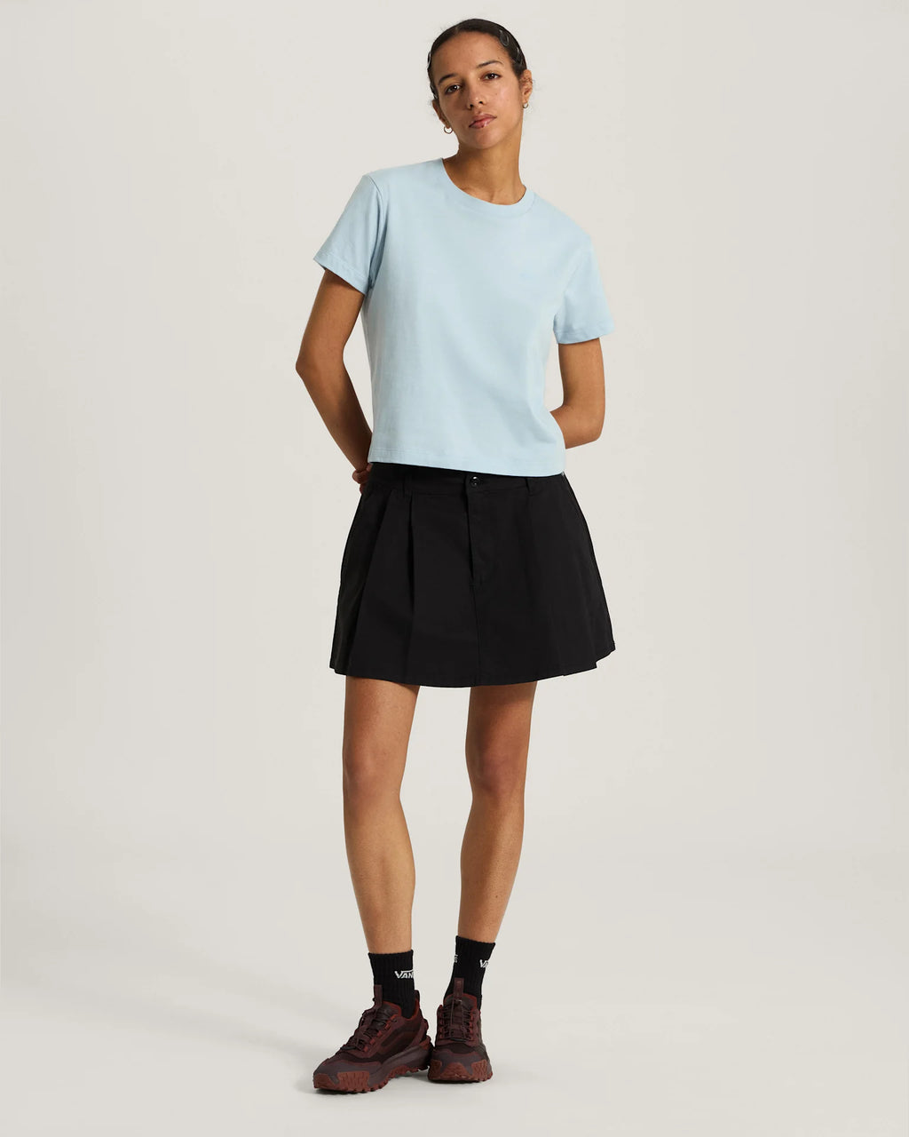 Vans Salton Crew SS Tee Soft Slate Textil VN000W17H901 - 5