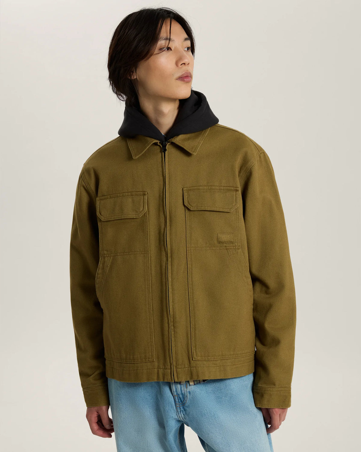 Vans McAvoy II Zip Station Jacket Olive Brown Textil VN000W50OVB1 - 3