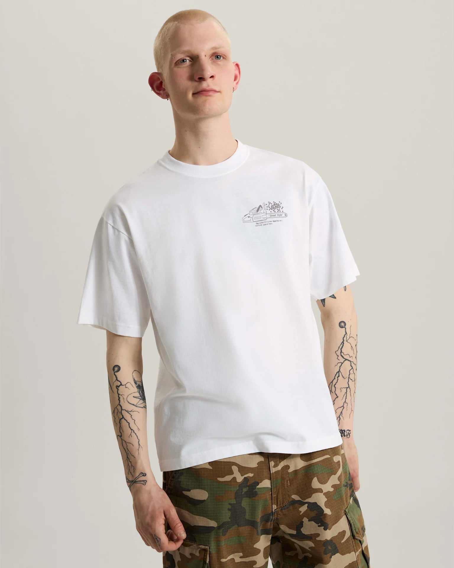Vans Dirt Trip SS Tee White Textil VN000X02WHT1 - 3