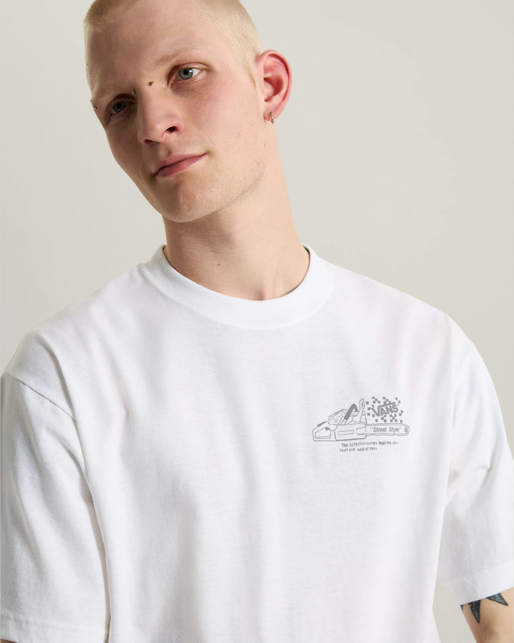 Vans Dirt Trip SS Tee White Textil VN000X02WHT1 - 6