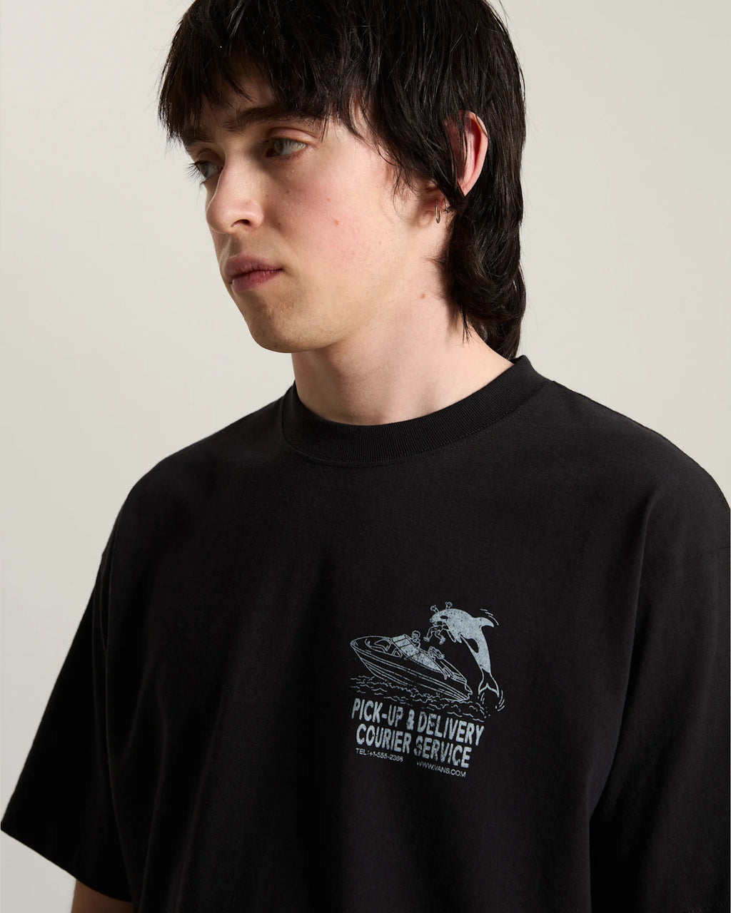 Vans Pauly's Delivery SS Tee Black Textil VN000X27BLK1 - 6
