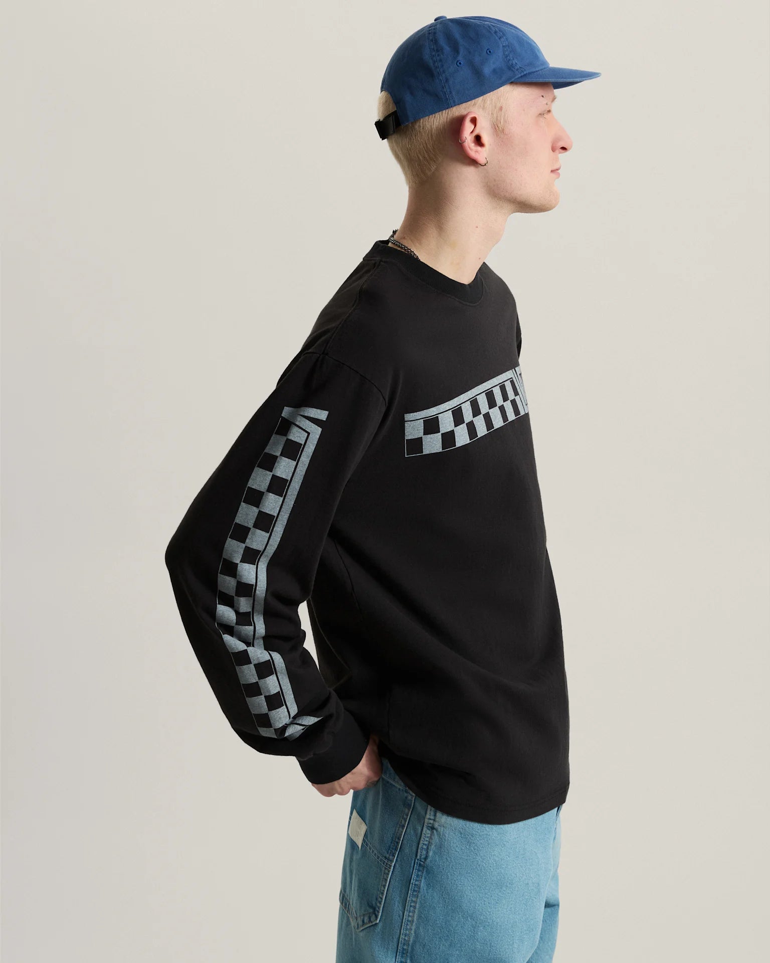 Vans Vans Racing LS Tee Black Textil VN000X2BBLK1 - 5